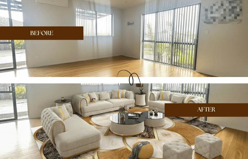 Kensington Sofa - Elegant Beige Finish