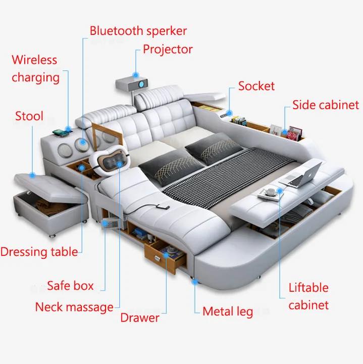 Smart Multifunctional Bed Frame