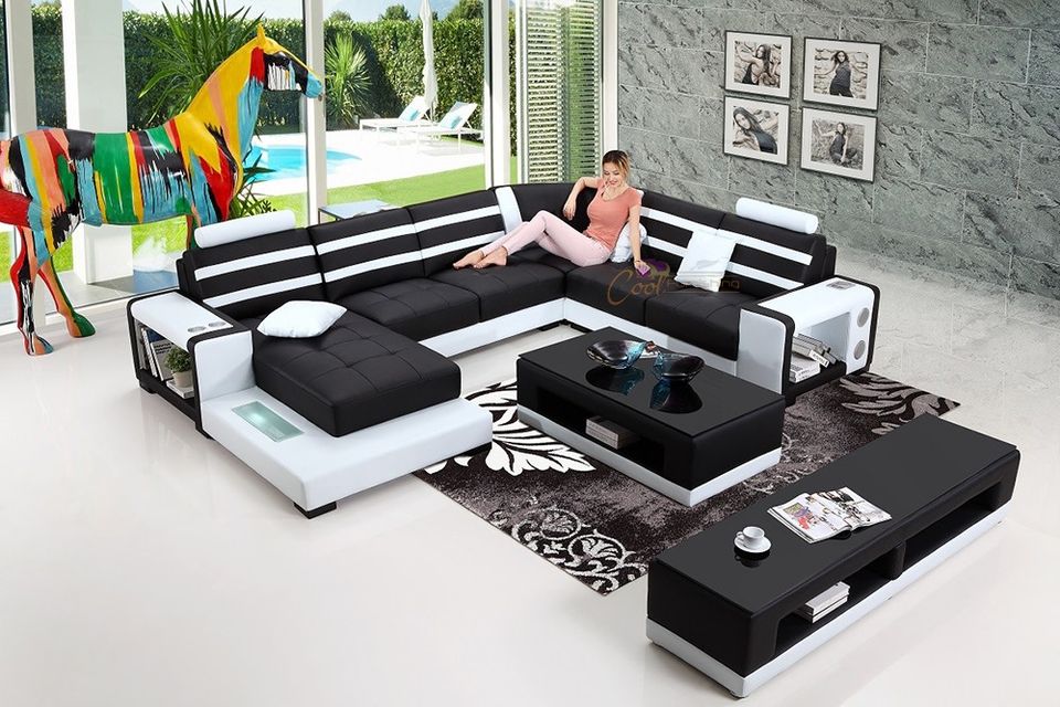 Lounge Computer Set U Shaped Smart Lounge Set NZ | CF-007 Tech Complete Set | Cool ...
